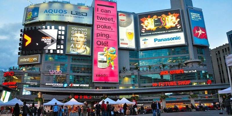 quảng cáo màn hình LED tại TTTM (Trung tâm thương mại) Quang cao man hinh LED LCD tai TTTM phoenix media group