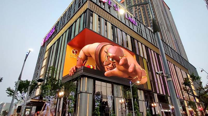 Quảng cáo màn hình LED 3D là gì? Tất tần tật về xu hướng OOH đột phá 4 quang cao 3D LED billboards va OOH advertising phoenix media group 4