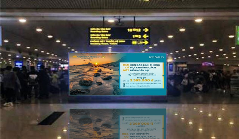Quảng cáo tại sân bay 4 quang cao hop den lightbox tai san bay phoenix media group 7