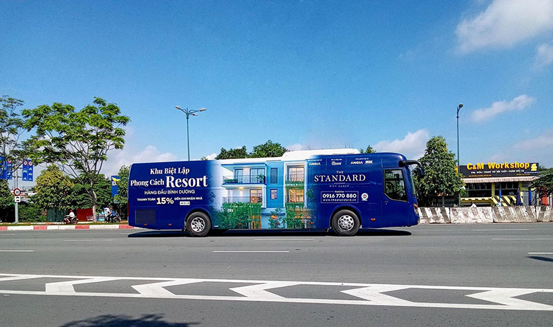 quảng cáo OOH xe bus quảng cáo OOH xe bus